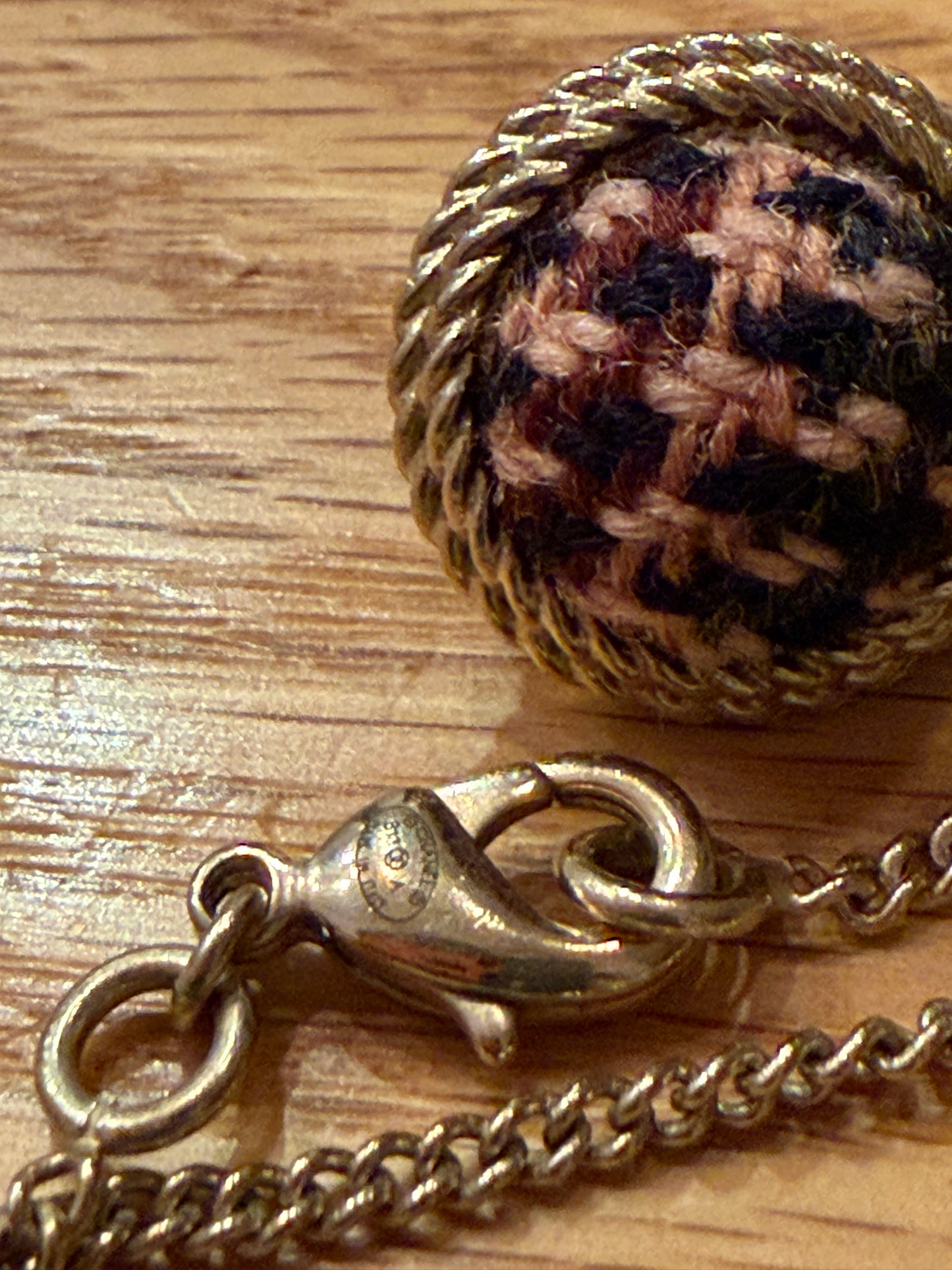 CHANEL Coco Mark Planet Motif Necklace