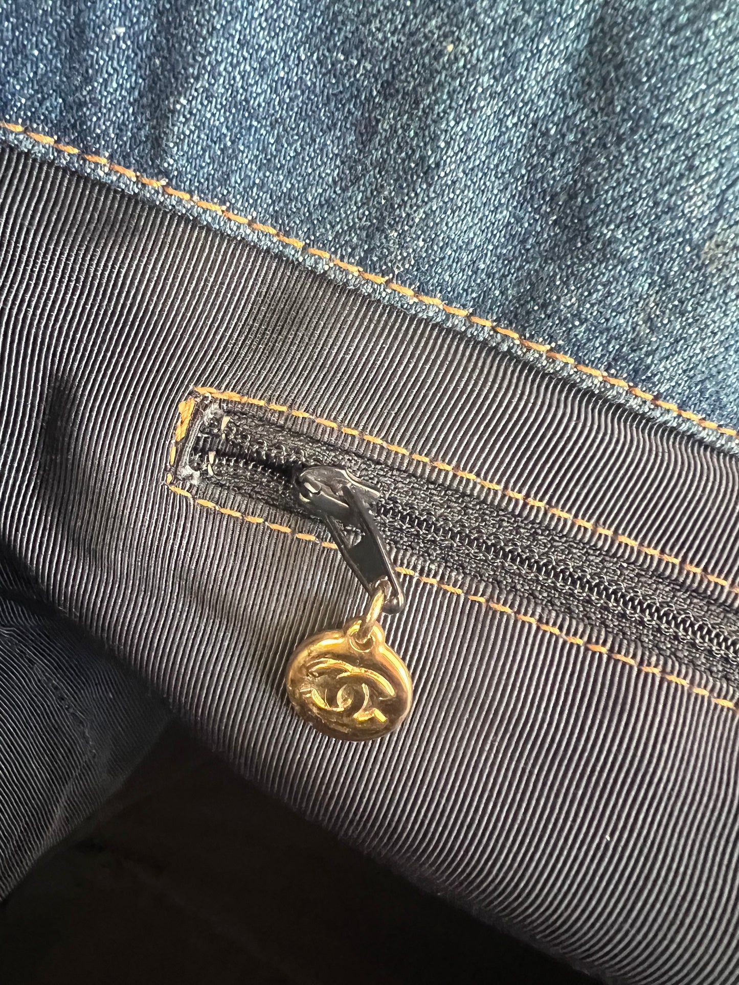 CHANEL Denim Tote Bag