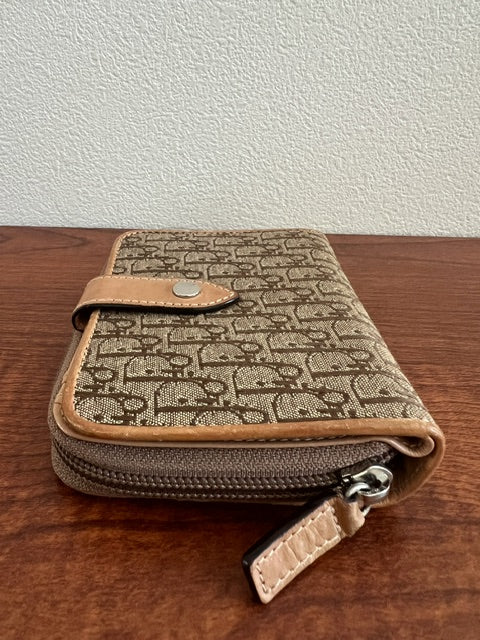 Christian Dior Trotter canvas bifold wallet