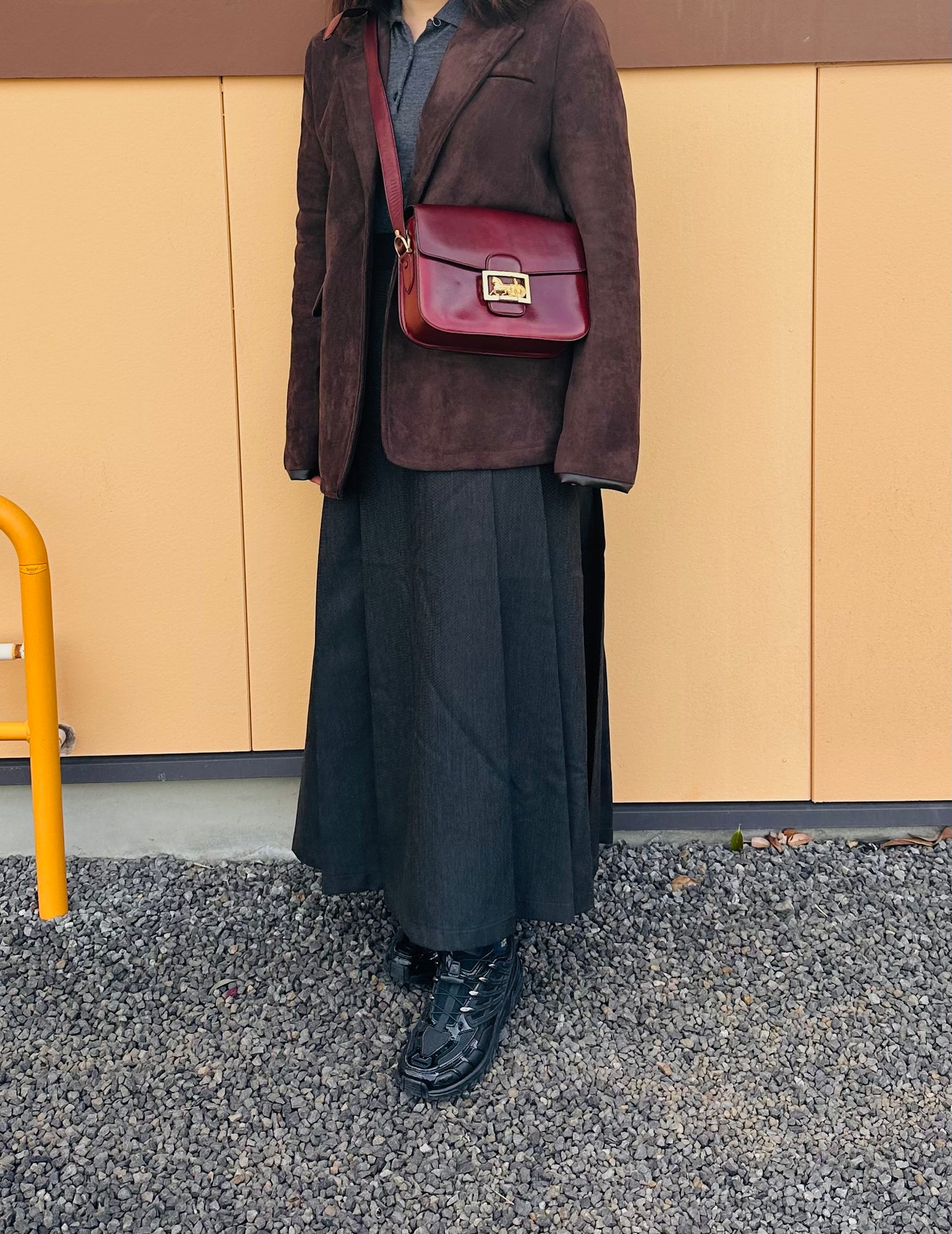 CELINE Vintage Horse Carriage Bag Leather Gold