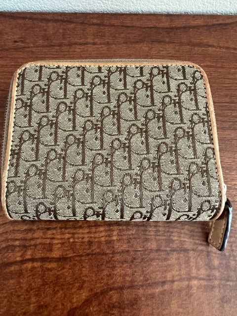 Christian Dior Trotter canvas bifold wallet