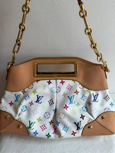 Louis Vuitton White Multicolor Judy MM