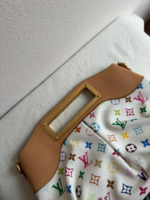 Louis Vuitton White Multicolor Judy MM