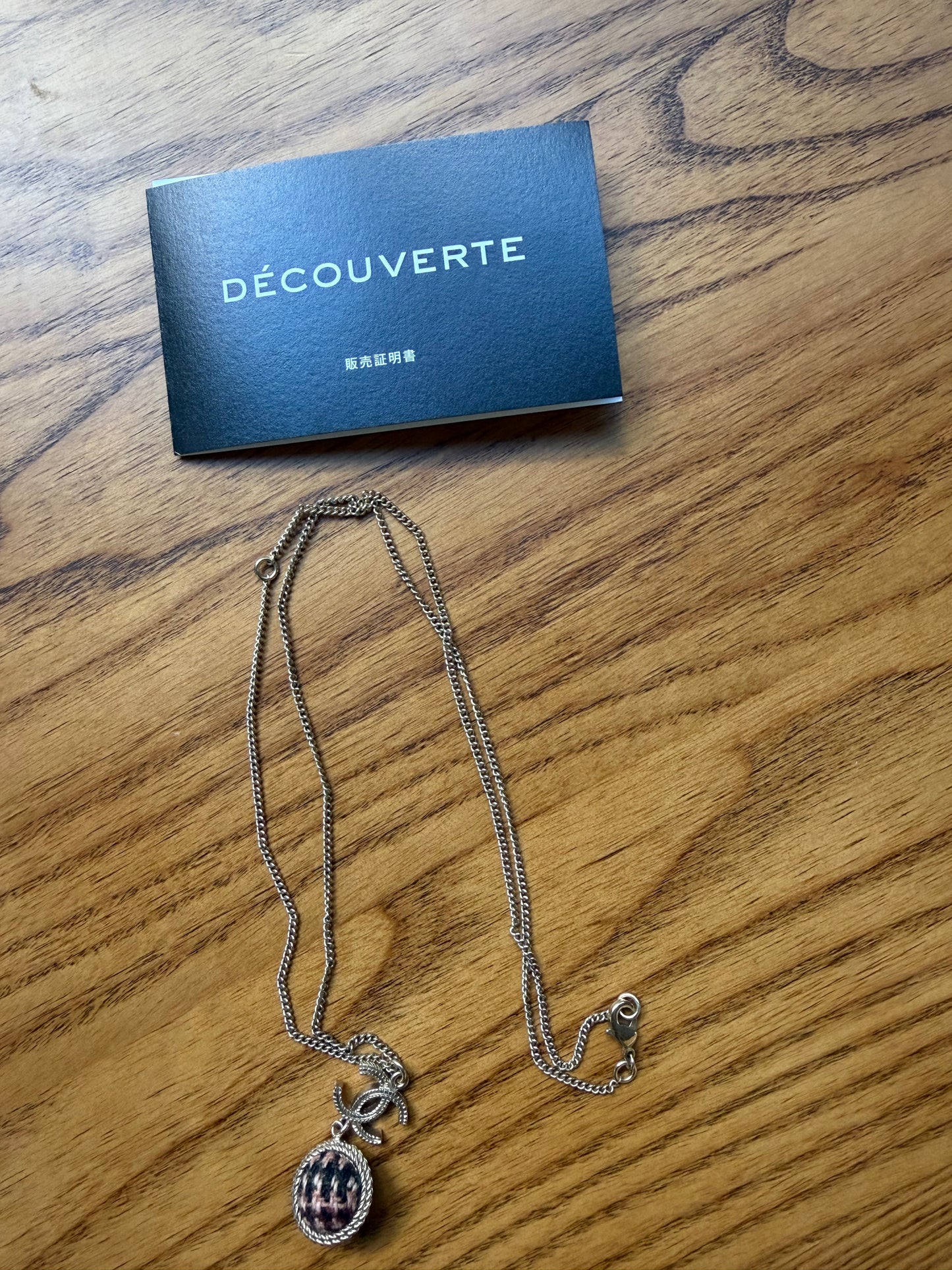 CHANEL Coco Mark Planet Motif Necklace