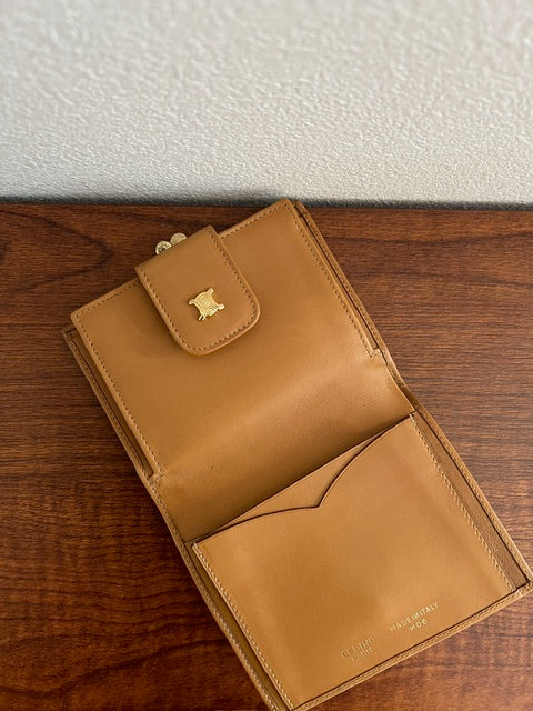 Vintage CELINE Macadam Bifold Wallet and Coin Compartment