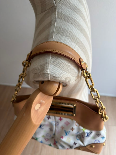 Louis Vuitton White Multicolor Judy MM
