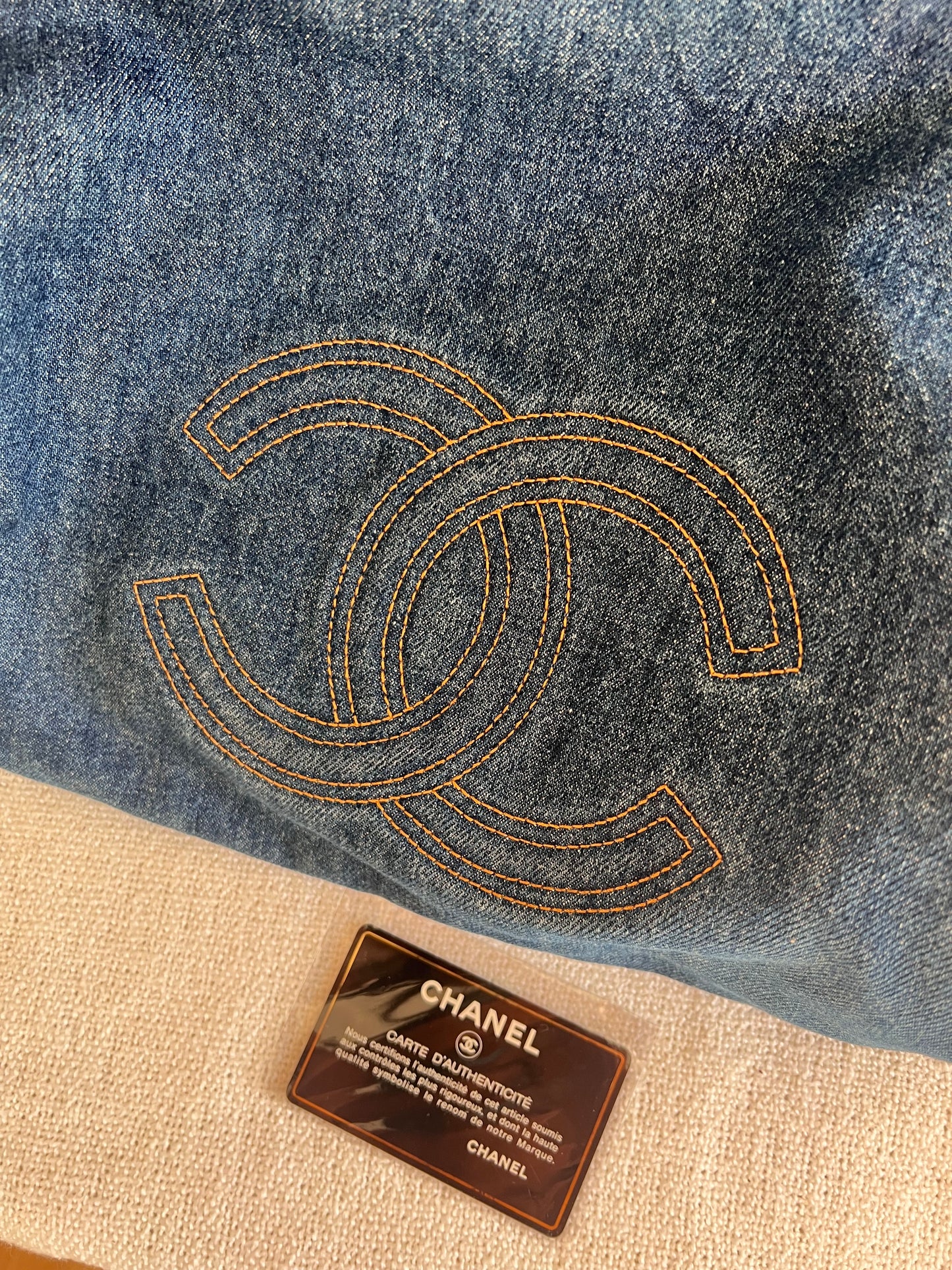 CHANEL Denim Tote Bag