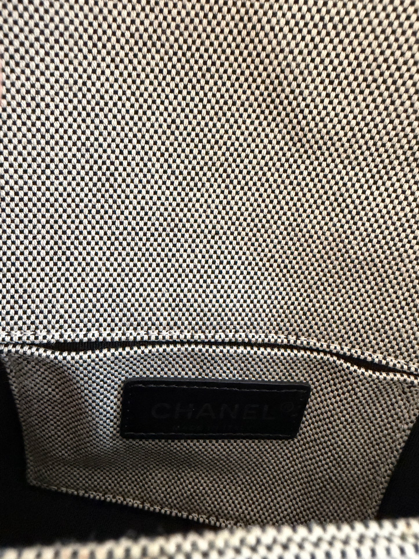 CHANEL Canvas CC Camellia No. 5 shoulder bag
